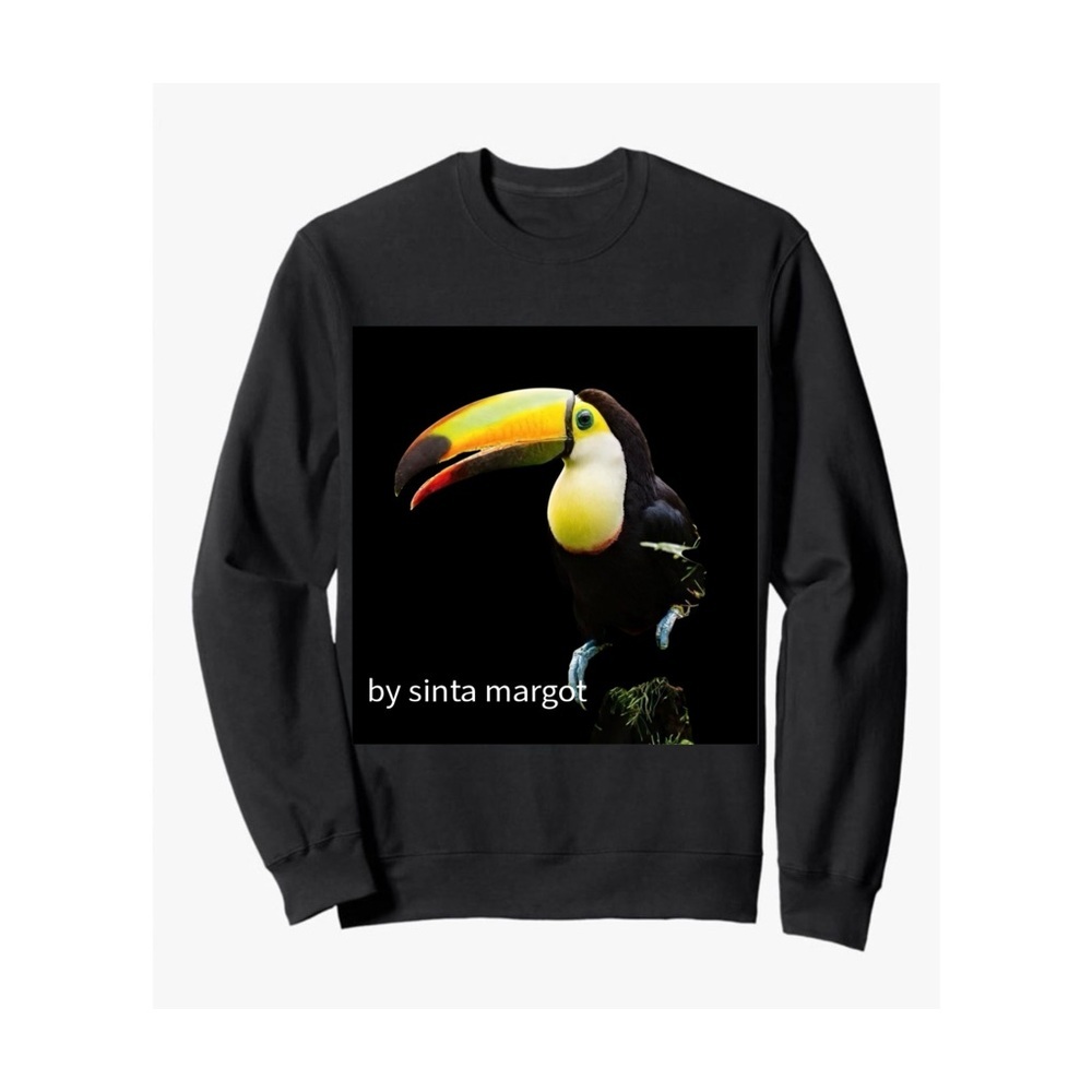 HANDCRAFTED digital art print Vibrant Toucan Art Print in Yellow & Black - Picture 6 of 14